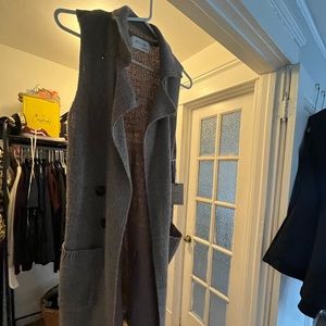 Long knitted soft vest 35.5”